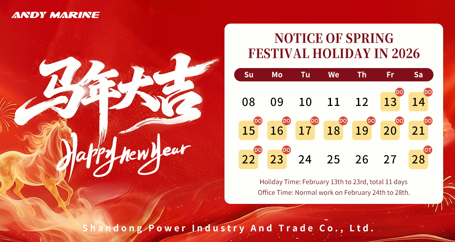 Obvestilo o kitajskem novoletnem prazniku Andyja Marinea