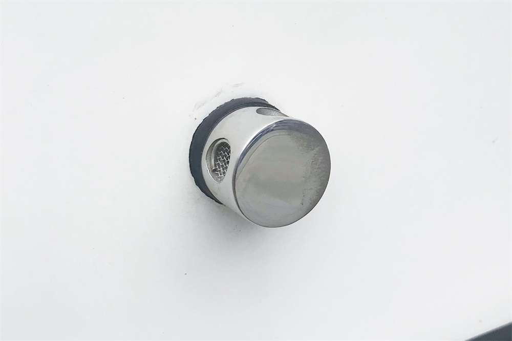 90-stopinjski zračnik rezervoarja iz nerjavečega jekla 316